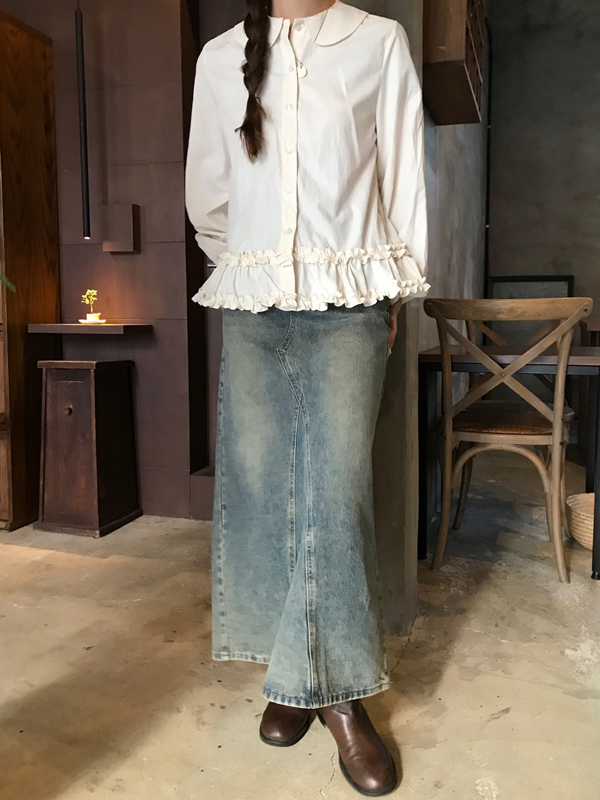 (당일발송♥) vintage maxi skirt 상세 이미지 6