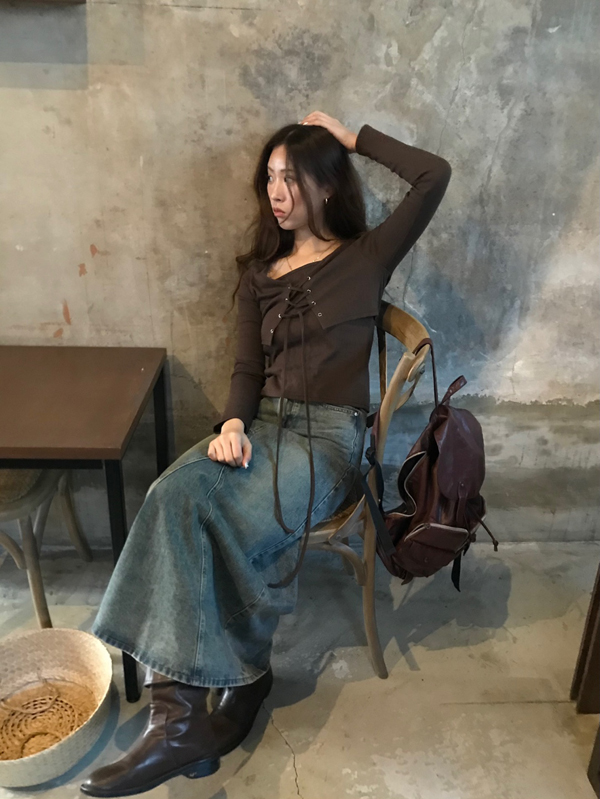 (당일발송♥) vintage maxi skirt 상세 이미지 10