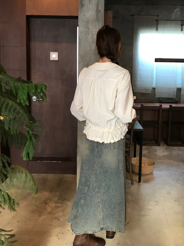 (당일발송♥) vintage maxi skirt 상세 이미지 3