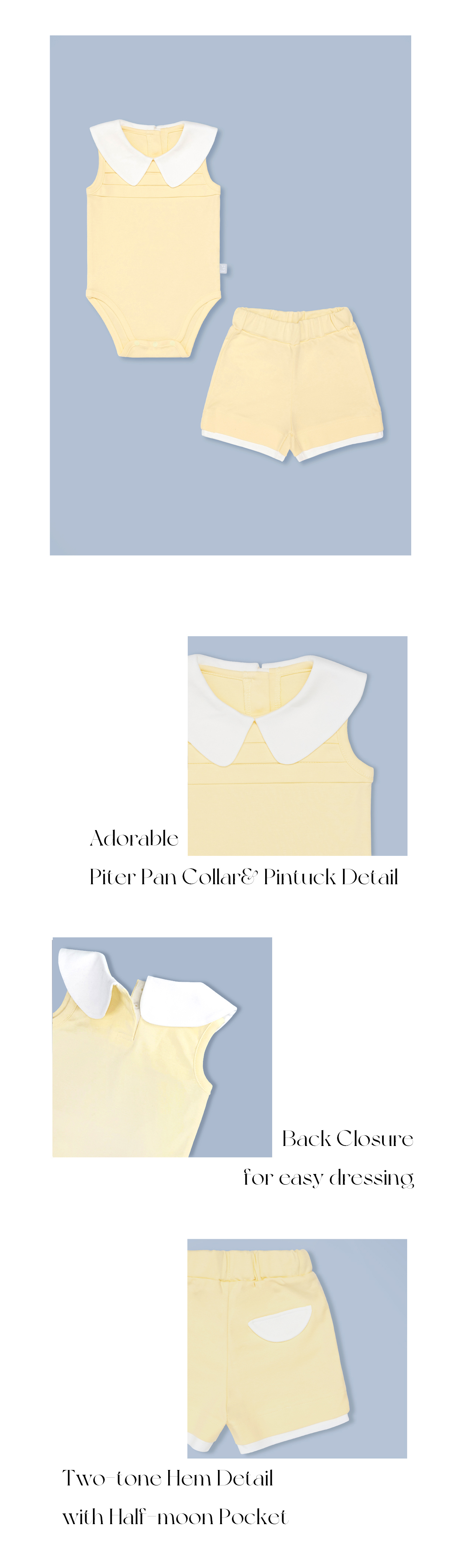 페어리 바디수트 세트 (레몬) Fairy Bodysuit SET (Lemon)