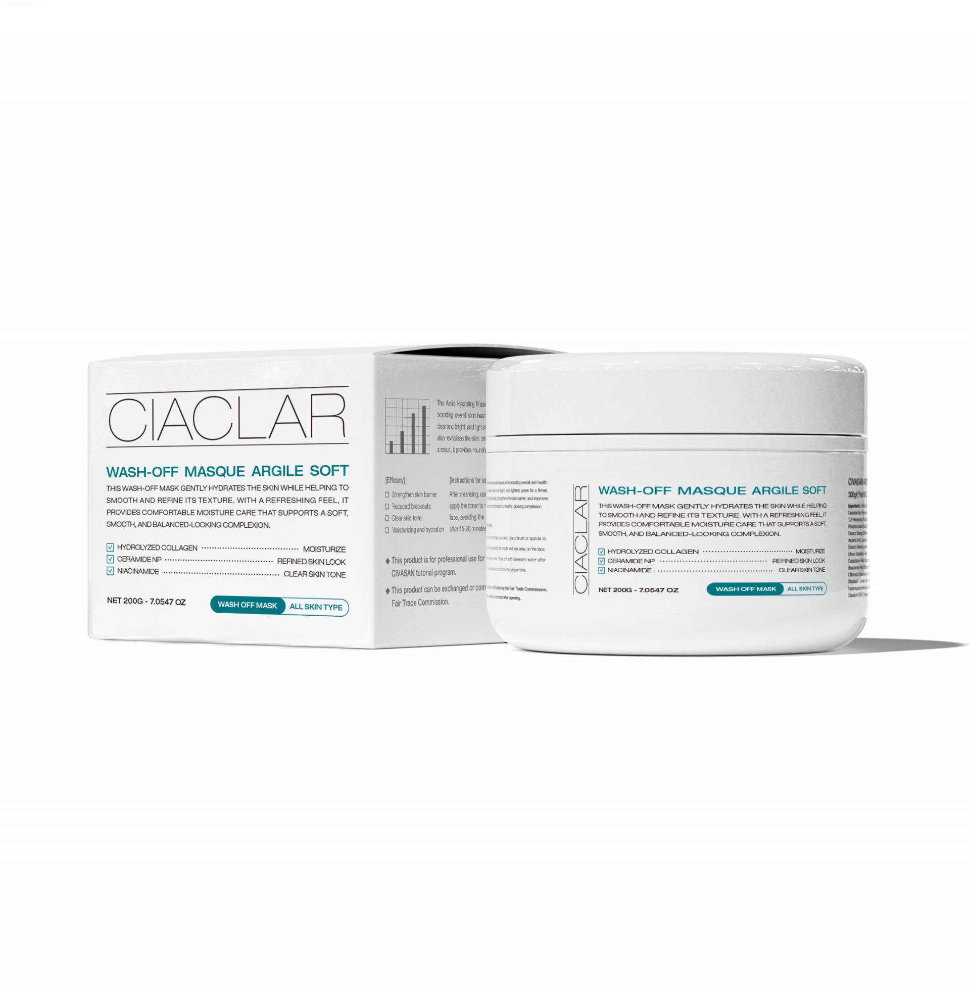 CIACLAR _WASH-OFF MASQUE ARGILE SOFT