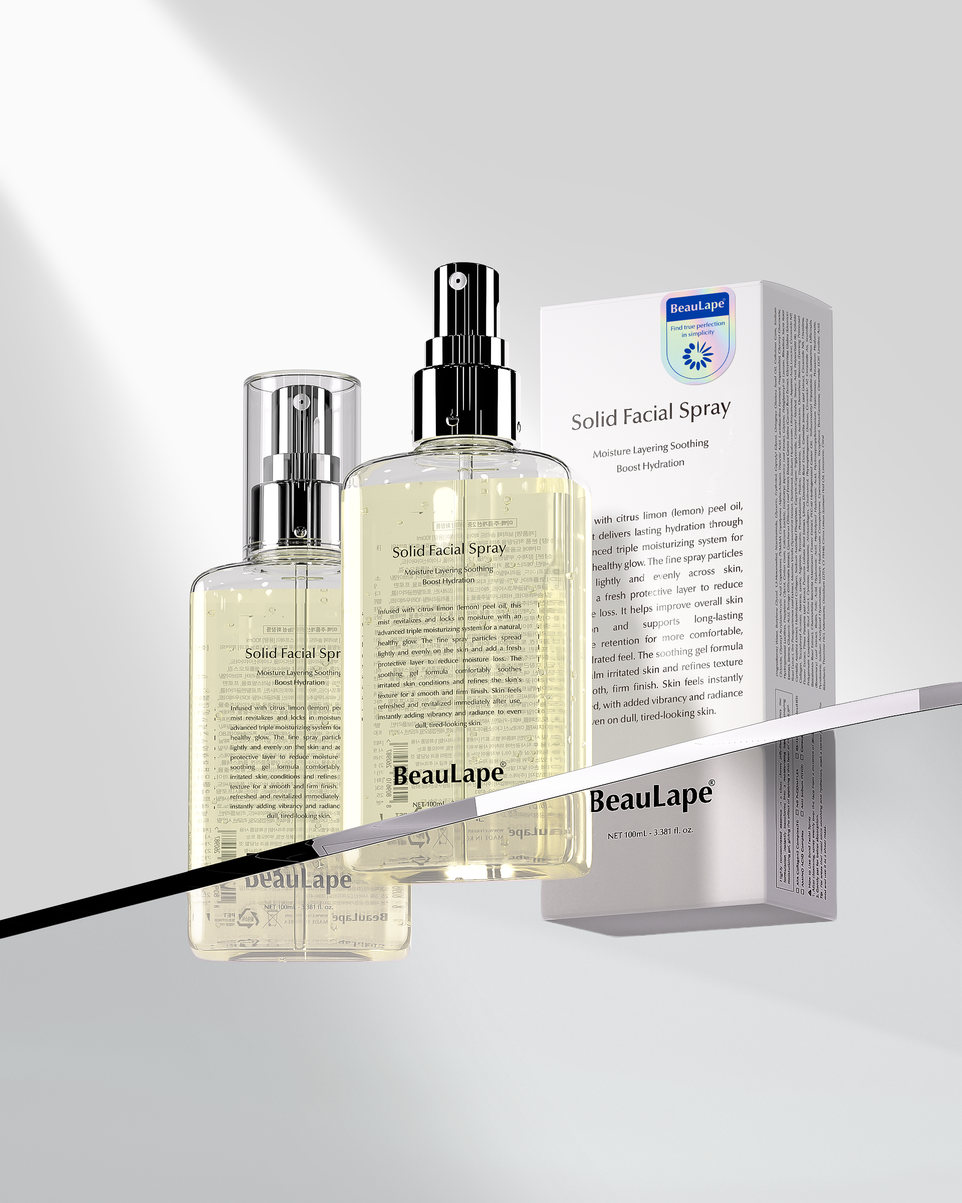 BeauLape Solid Facial Spray _ parkage design systeam