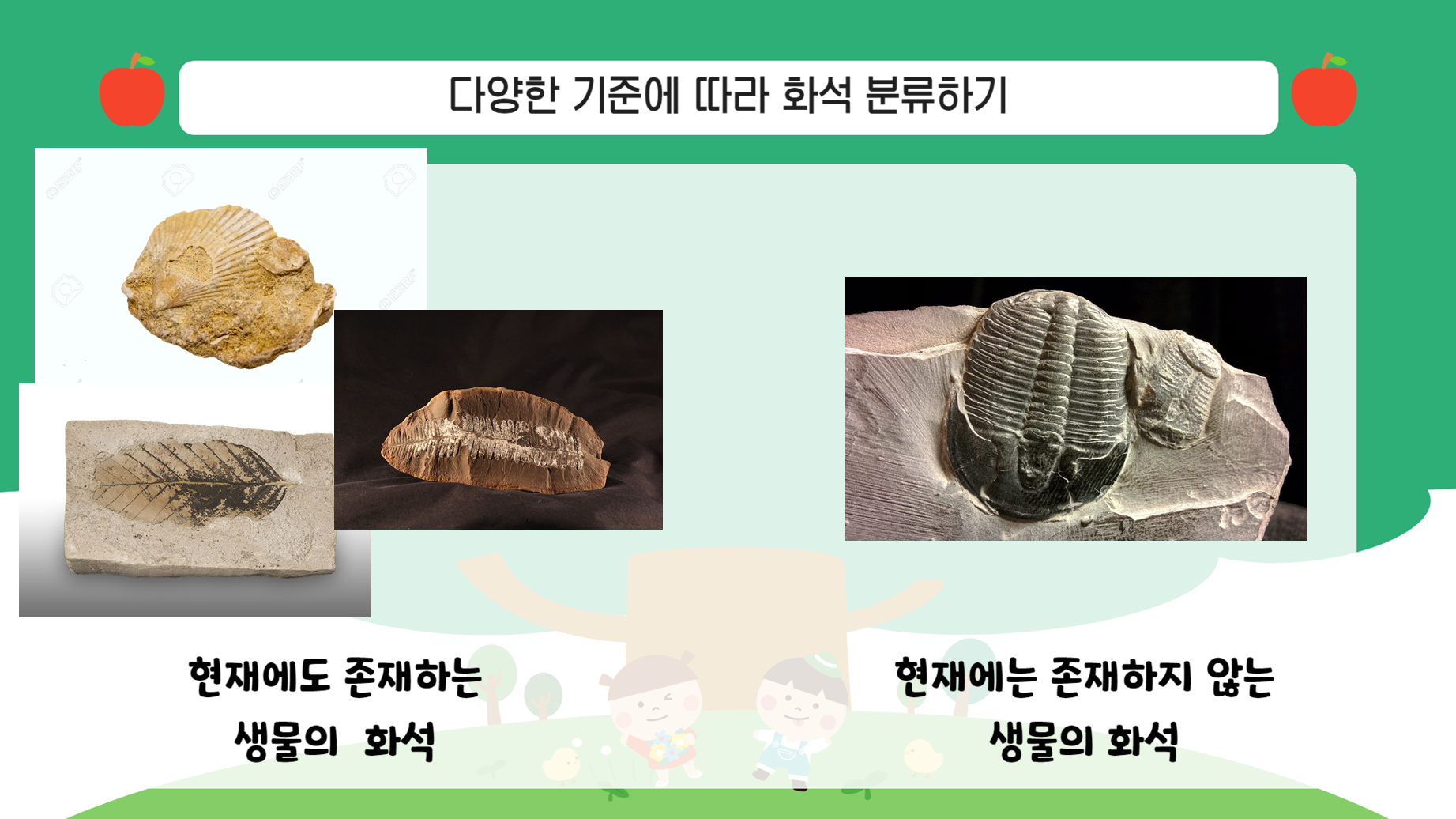 천재/4학년 1학기 2단원/지층과 화석/6차시/지층 속의 보물, 화석/수업용PPT/온라인공유가능 : 아꿈선