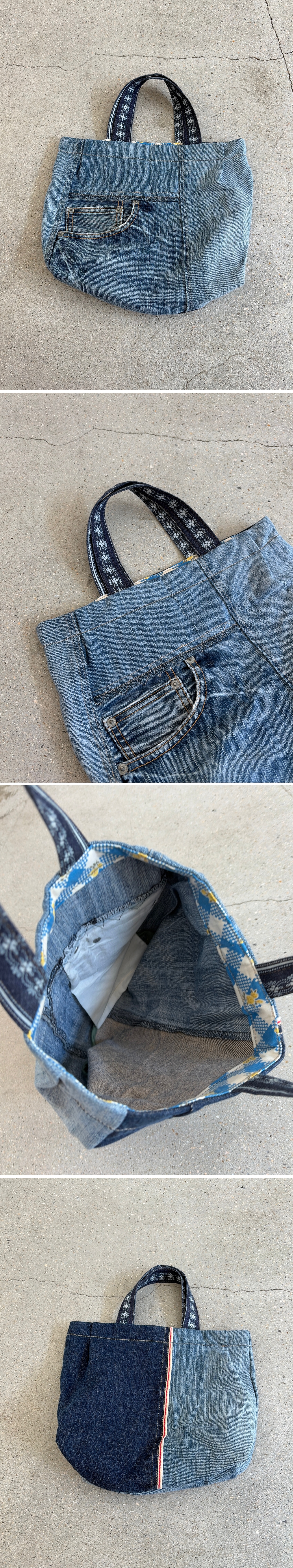 vintage remake tote bag