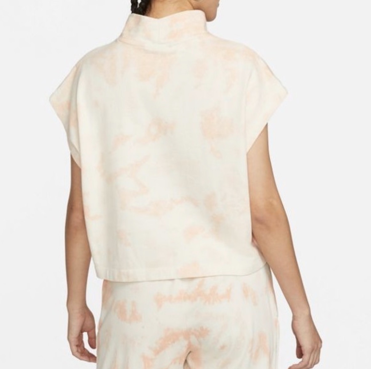 NIKE washed jersey high neck top