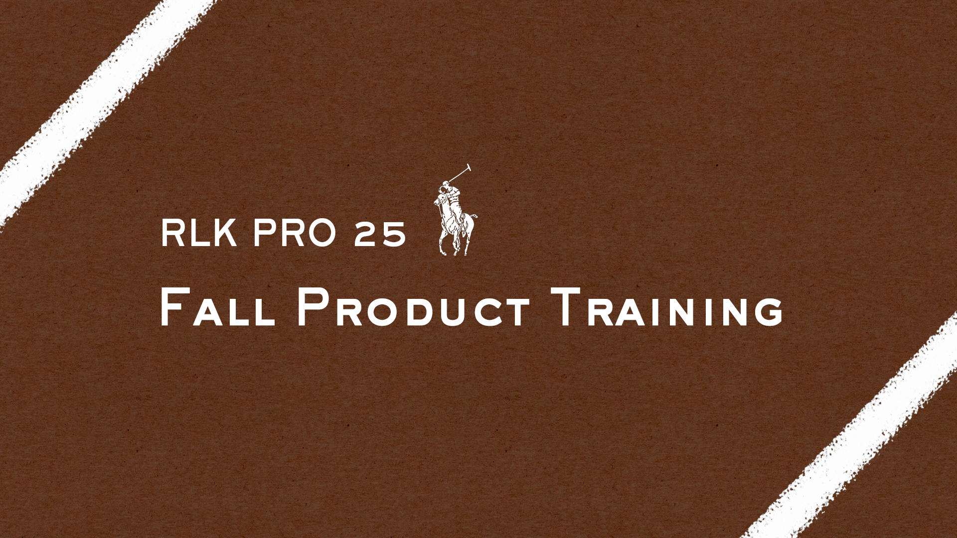 RALPH LAUREN PRO 25FAL 상품설명회 랄프로렌 유튜브 썸네일
