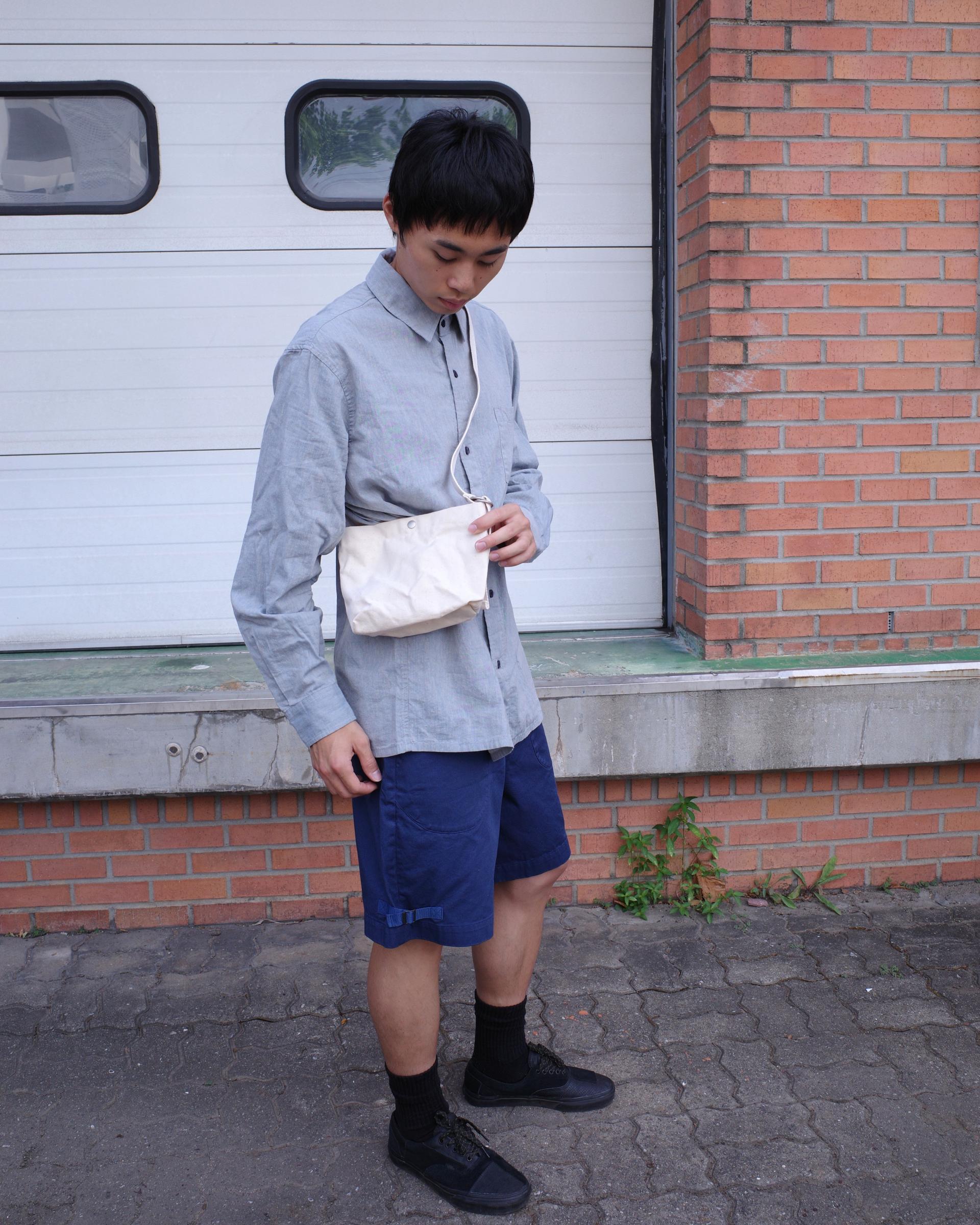 canvas shoulder bag (ivory)