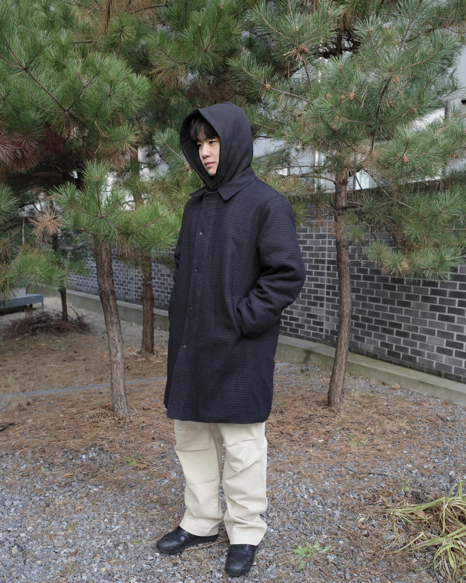 two tone hoodie (black)