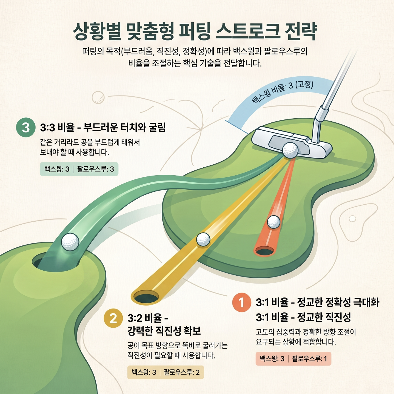 귀족퍼팅 퍼팅레슨 주요 내용