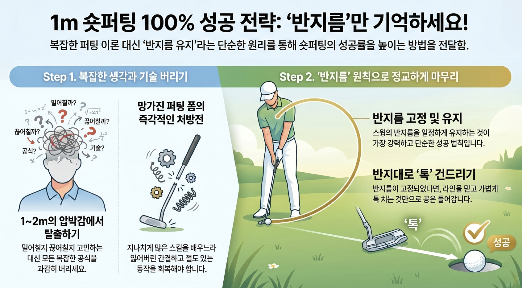 나이스메이커스 귀족퍼팅 시크릿 가이드-숏퍼팅, 반지름