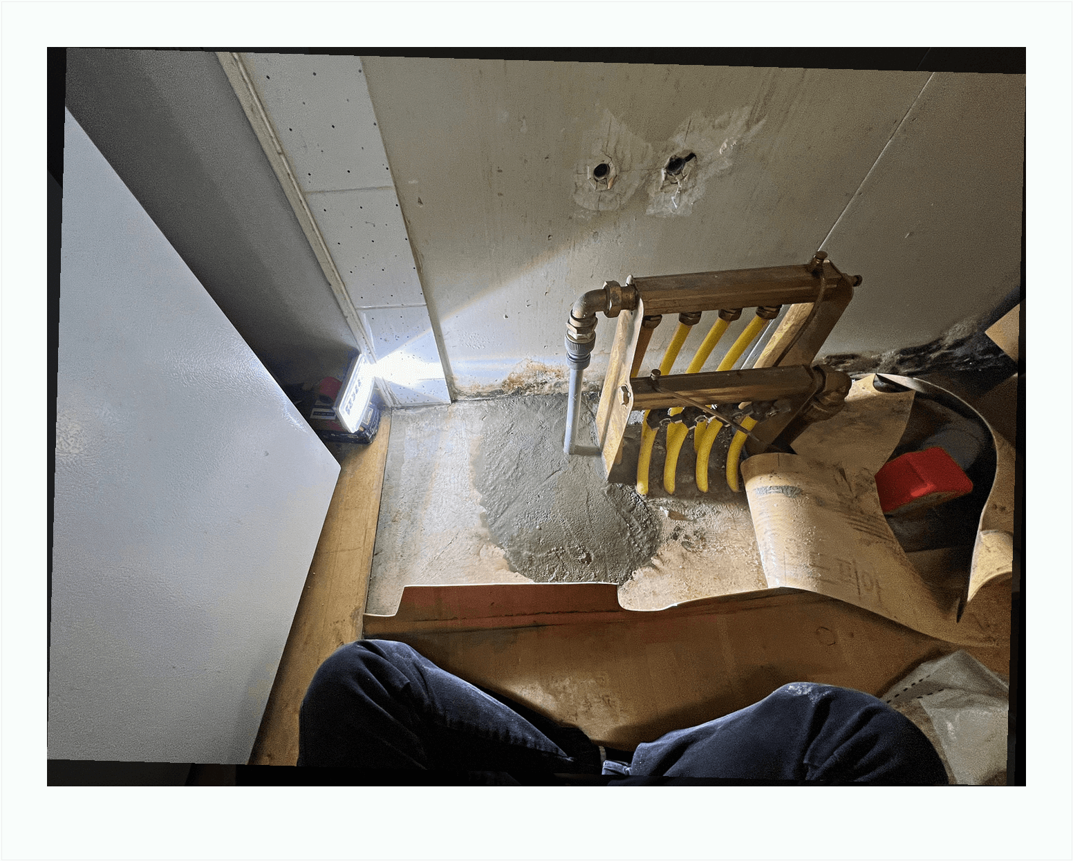 난방 분배기 교체