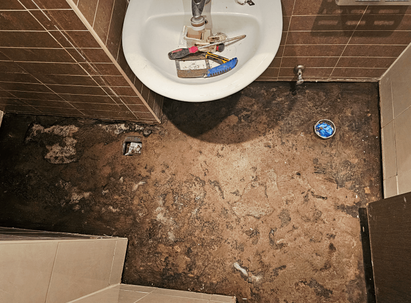 물 새는 화장실