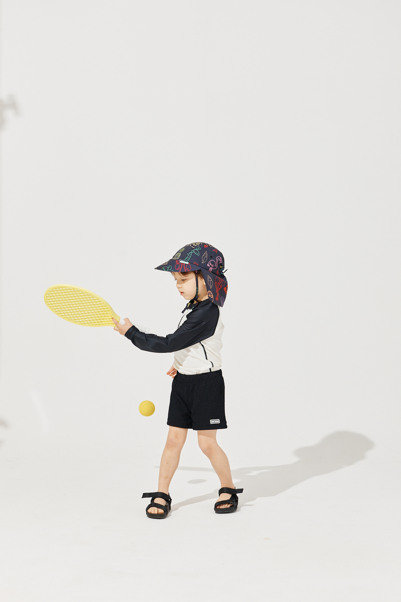 사각 트렁크 숏 레깅스 (블랙)