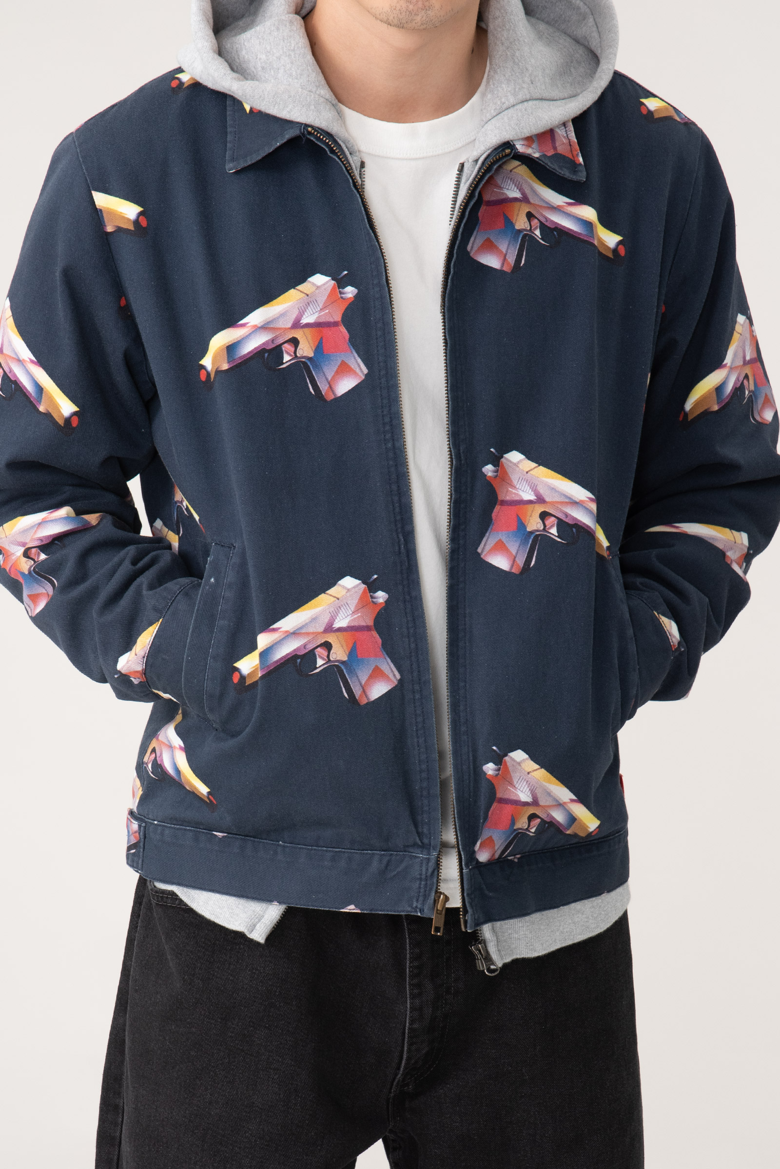 105] SUPREME 16SS MENDINI GUN JACKET No. 3159 : 월드피스 다이어트