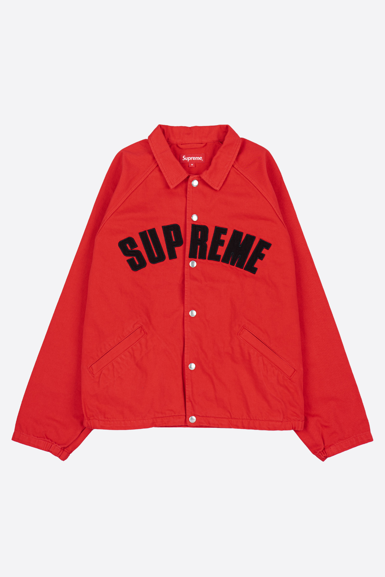Supreme Snap Front Twill Jacket アーチロゴ-