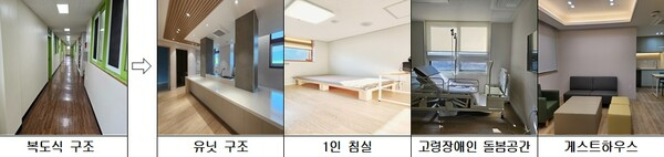 서울시는 긴 복도를 사이에 두고 여러 명이 한곳에서 생활하던 ‘집단거주형’ 장애인시설을 거실과 방, 주방으로 구성된 ‘개인거주형’ 주거공간으로 탈바꿈하는 장애인거주시설 환경개선사업을 추진 중이다.ⓒ서울시