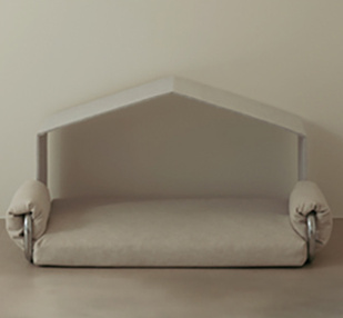 Mid-century modern pet house for minimalist interior design