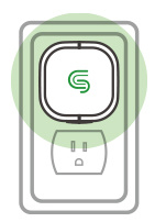 Plug the G-Plug into a power outlet to connect your grounding mat safely.