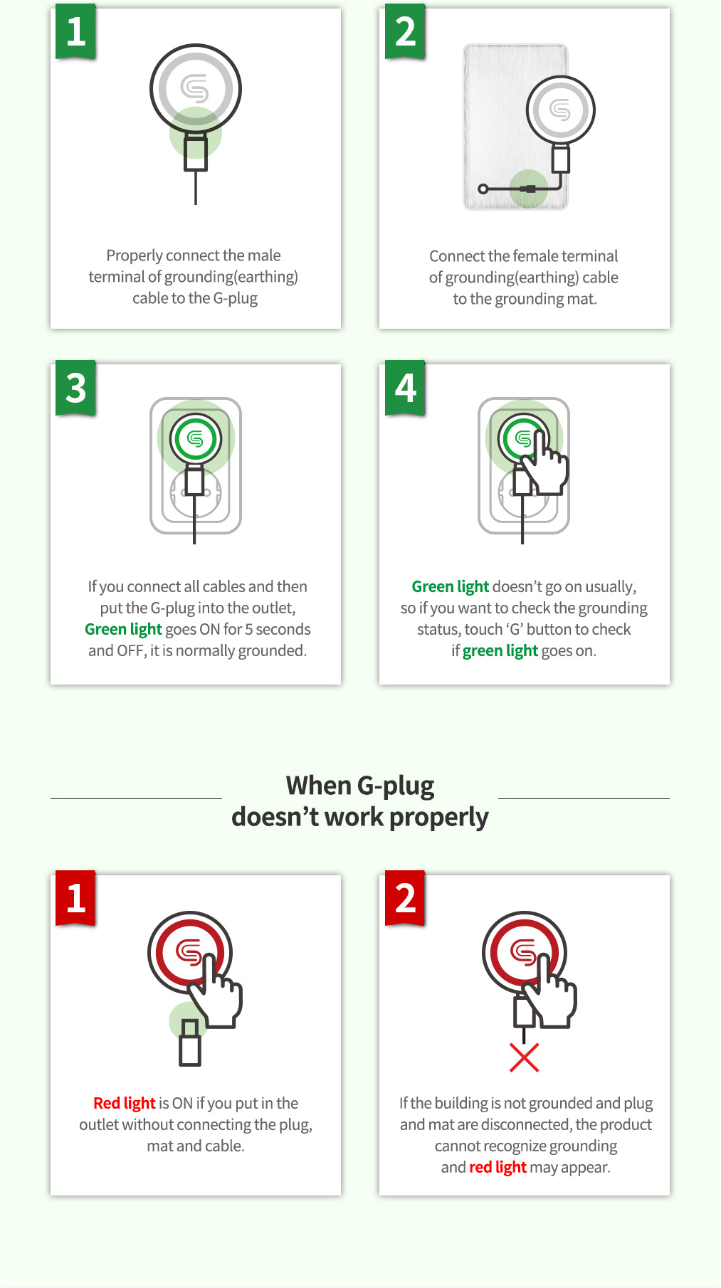 How to use G-Plug grounding sleep care device