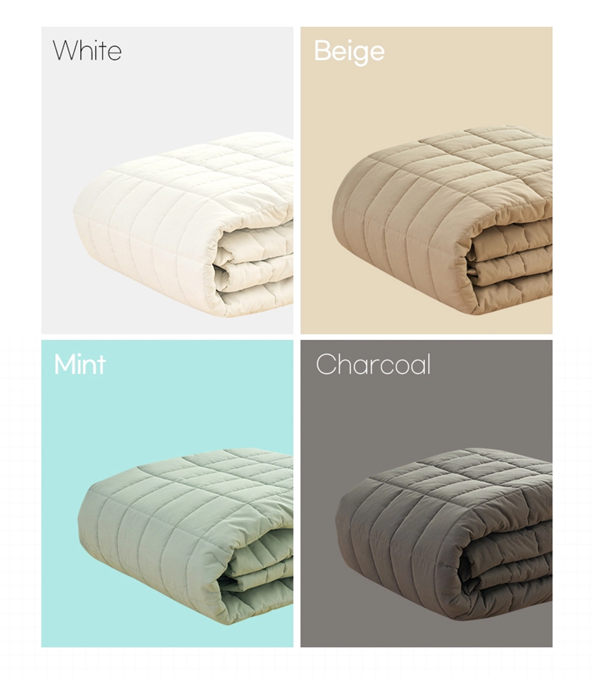 Dr.Friend Sleep Pad displayed in four color options including white, beige, mint, and charcoal