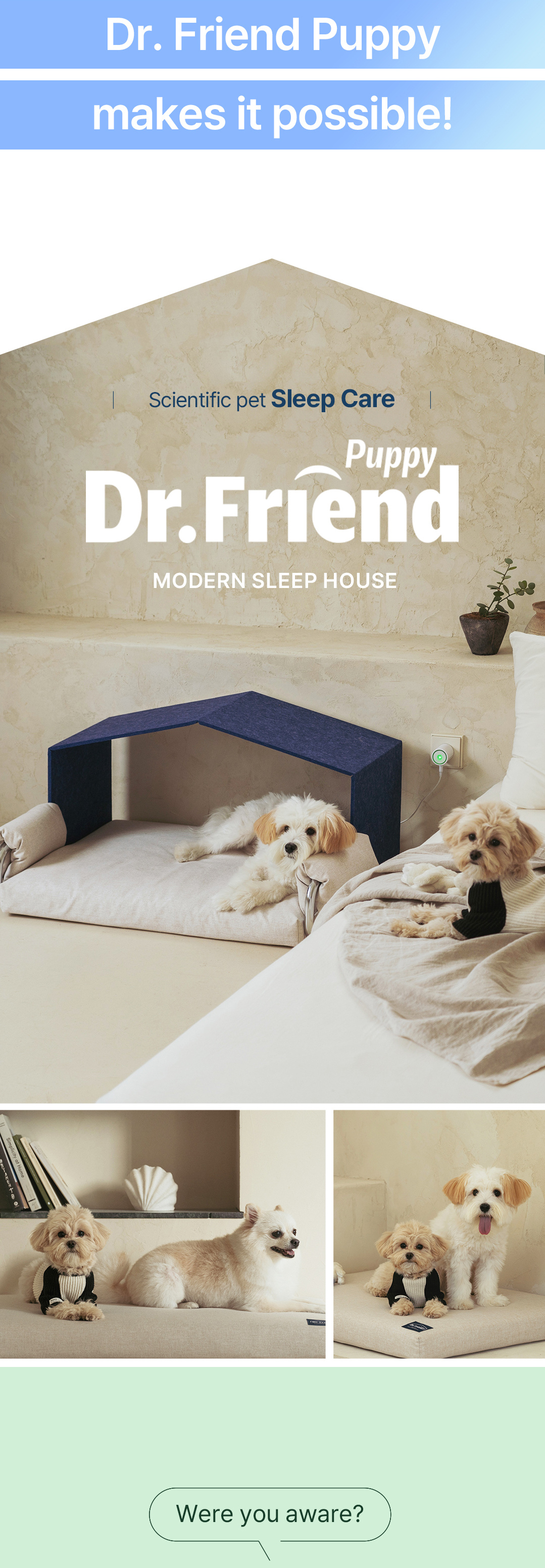Addressing pet sensitivity with a supportive and calming sleep environment.