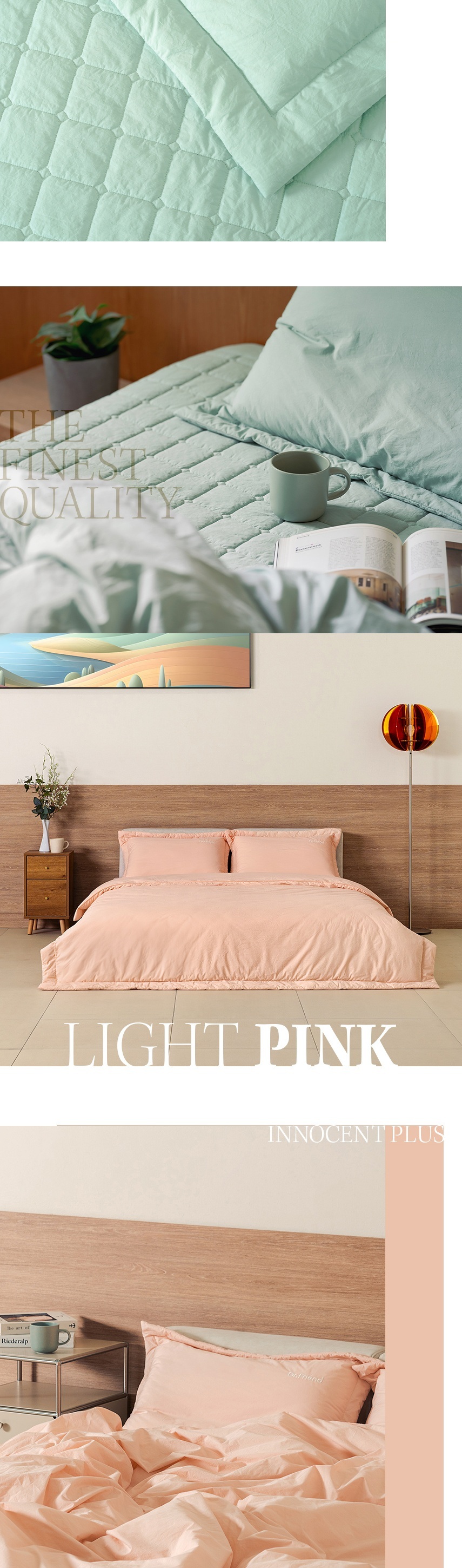 Soft pink tones and morning light create a refreshing start to the day.