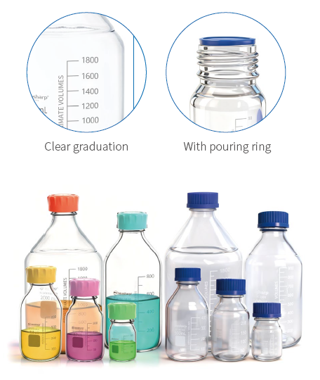 Biosharp Glass media bottle