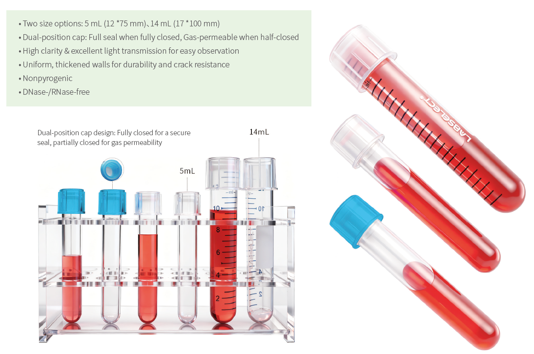 LABSELECT Round-bottom Tubes
