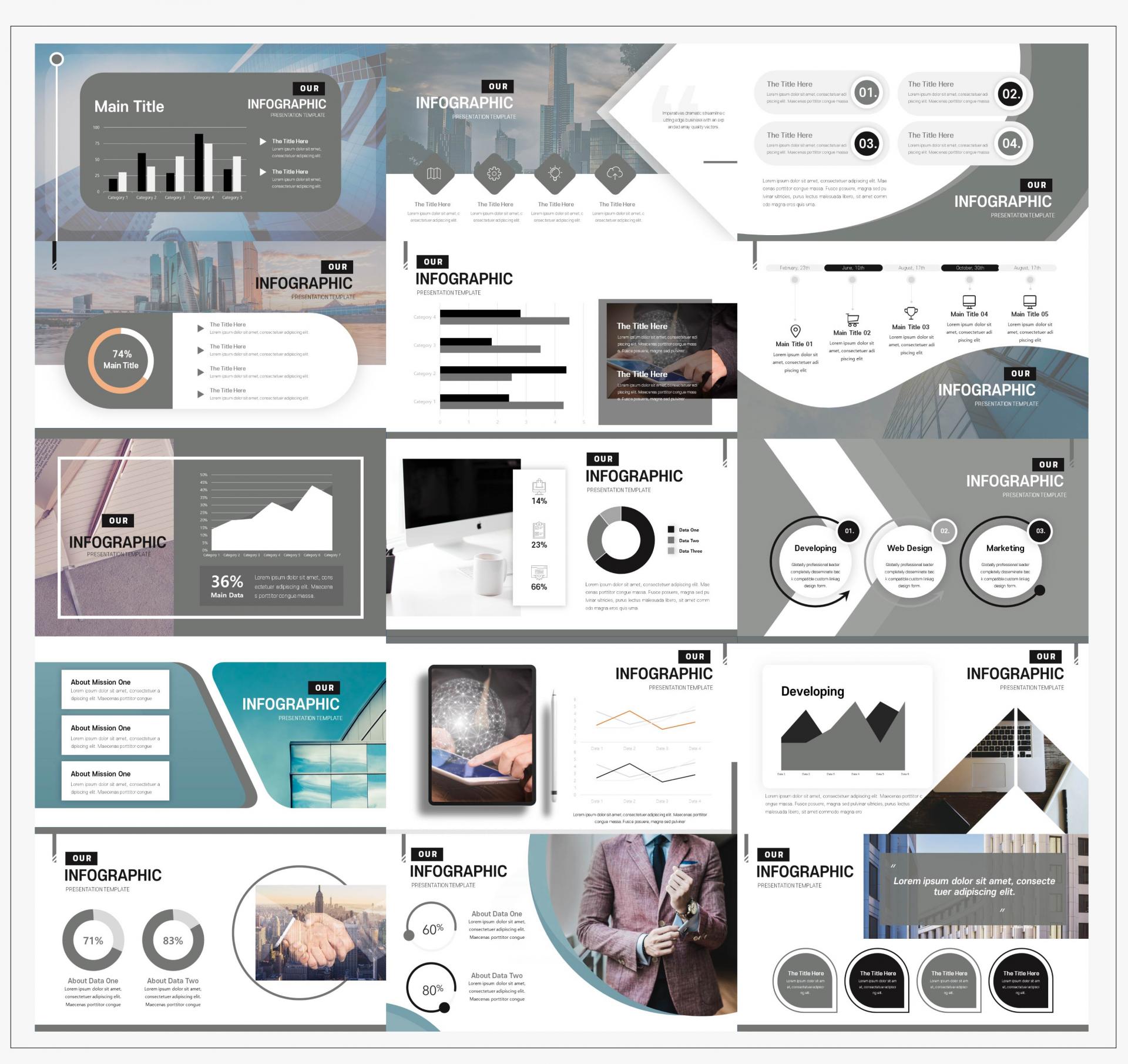 PPT 그래프 디자인 무료 샘플 다운로드 : PPT 샘플