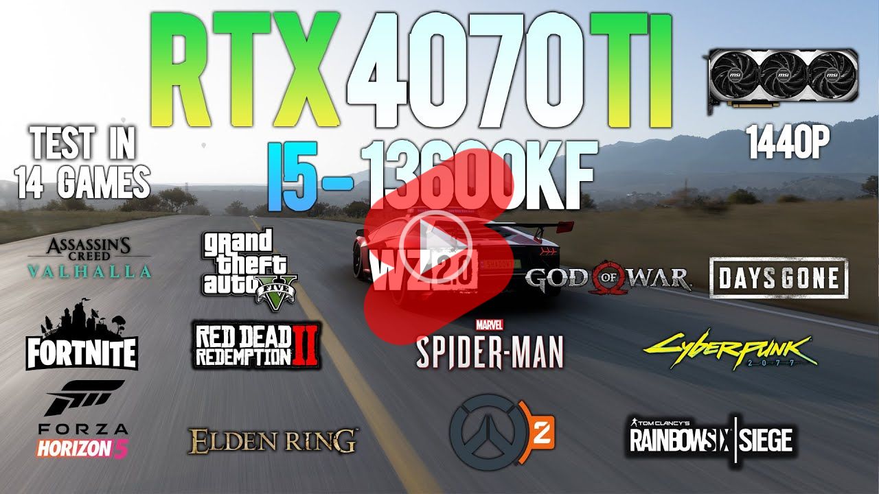 인텔 코어i5-13세대 13600KF (랩터레이크 리프레시) (정품) RTX 4070 ti PC 플레이 영상