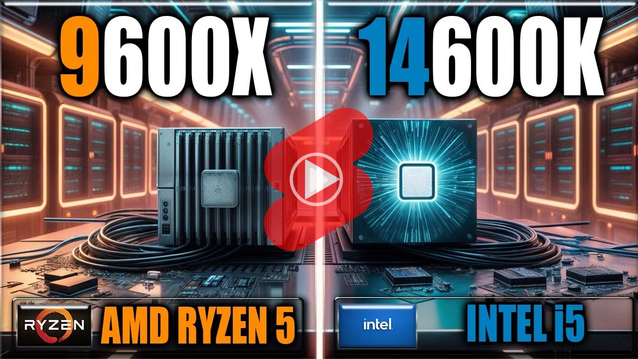 인텔 i5 14600K와 라이젠5 9600X 벤치마크 테스트와 게임 테스트(FHD해상도) 종합 영상