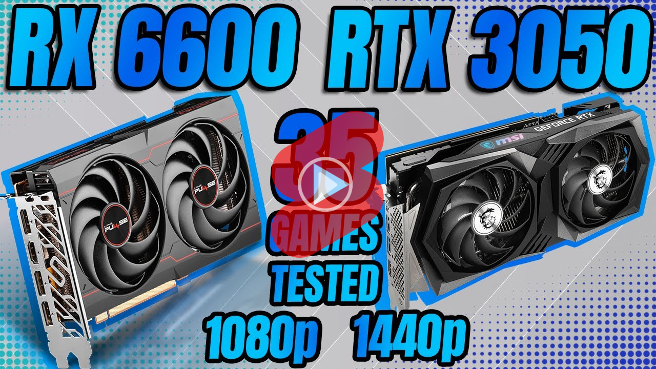 AMD RX 6600과 엔비디아 RTX3050 그래픽카드 게임 성능 비교