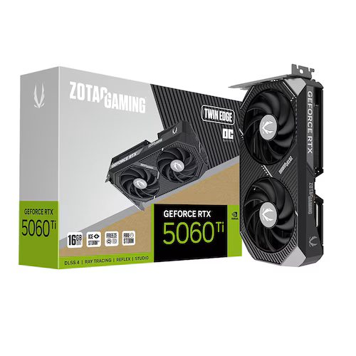 ZOTAC GAMING 지포스 RTX 5060 Ti Twin Edge OC D7 16GB 그래픽 카드