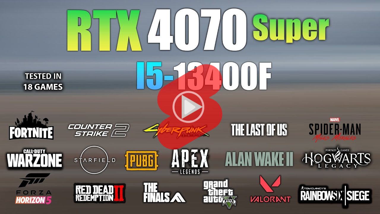 13400F CPU와 RTX 4070 SUPER 그래픽카드에 32GB 메모리 구성 PC의 게임 성능 알아보기 (Feat. DDR5, QHD 해상도)