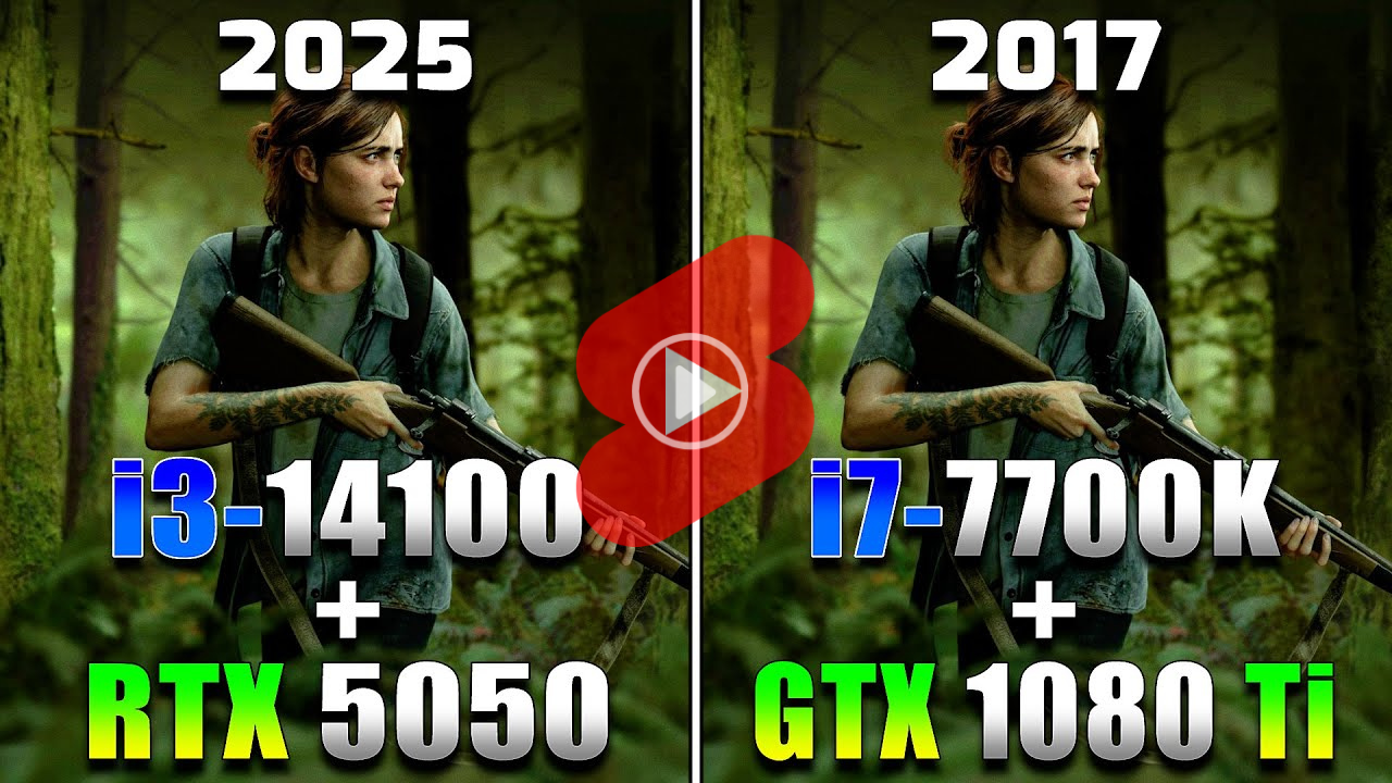 인텔 i3 14100 CPU + RTX 5050 조합 PC의 게임 성능 테스트 영상