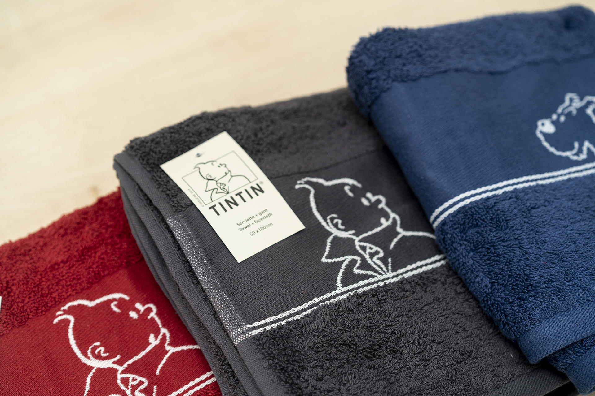 Serviette & Gant Bleu-Tintin |  Tintin Boutique