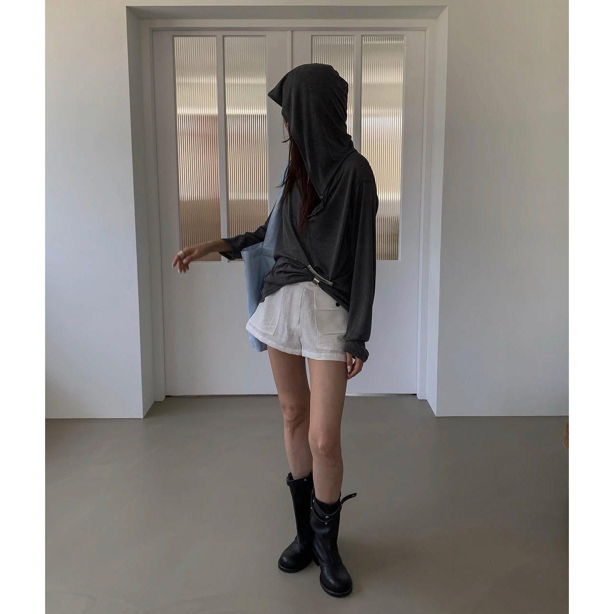 썬 커버 여름 긴팔 후드 티셔츠