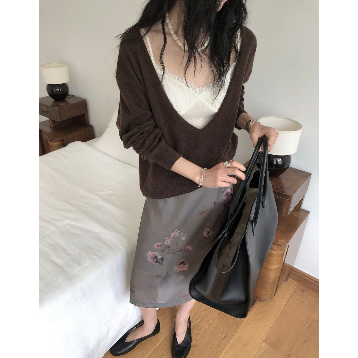 밀리 오간자 플라워 스커트