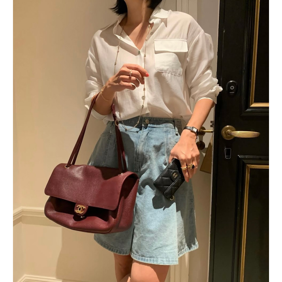 프리미엄 여름 긴팔 블라우스 셔츠