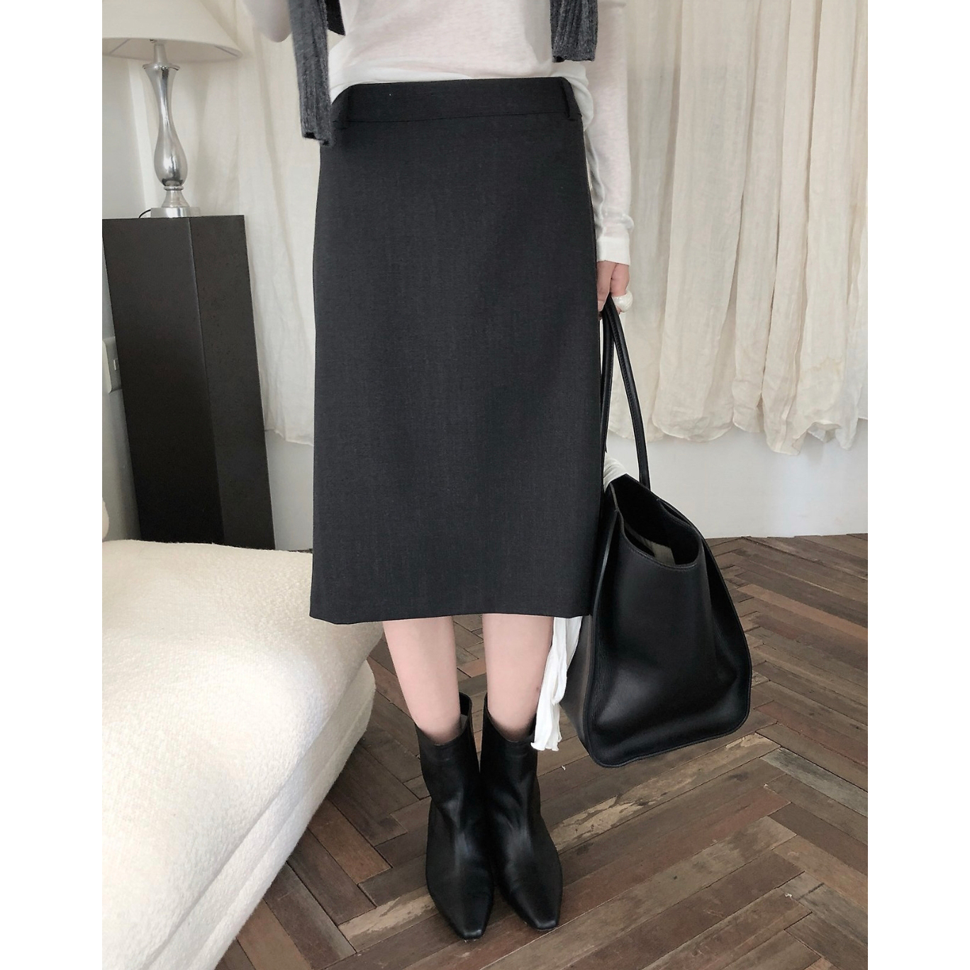 26FW 르버터 피렌체 미디 스커트 하이퀄리티