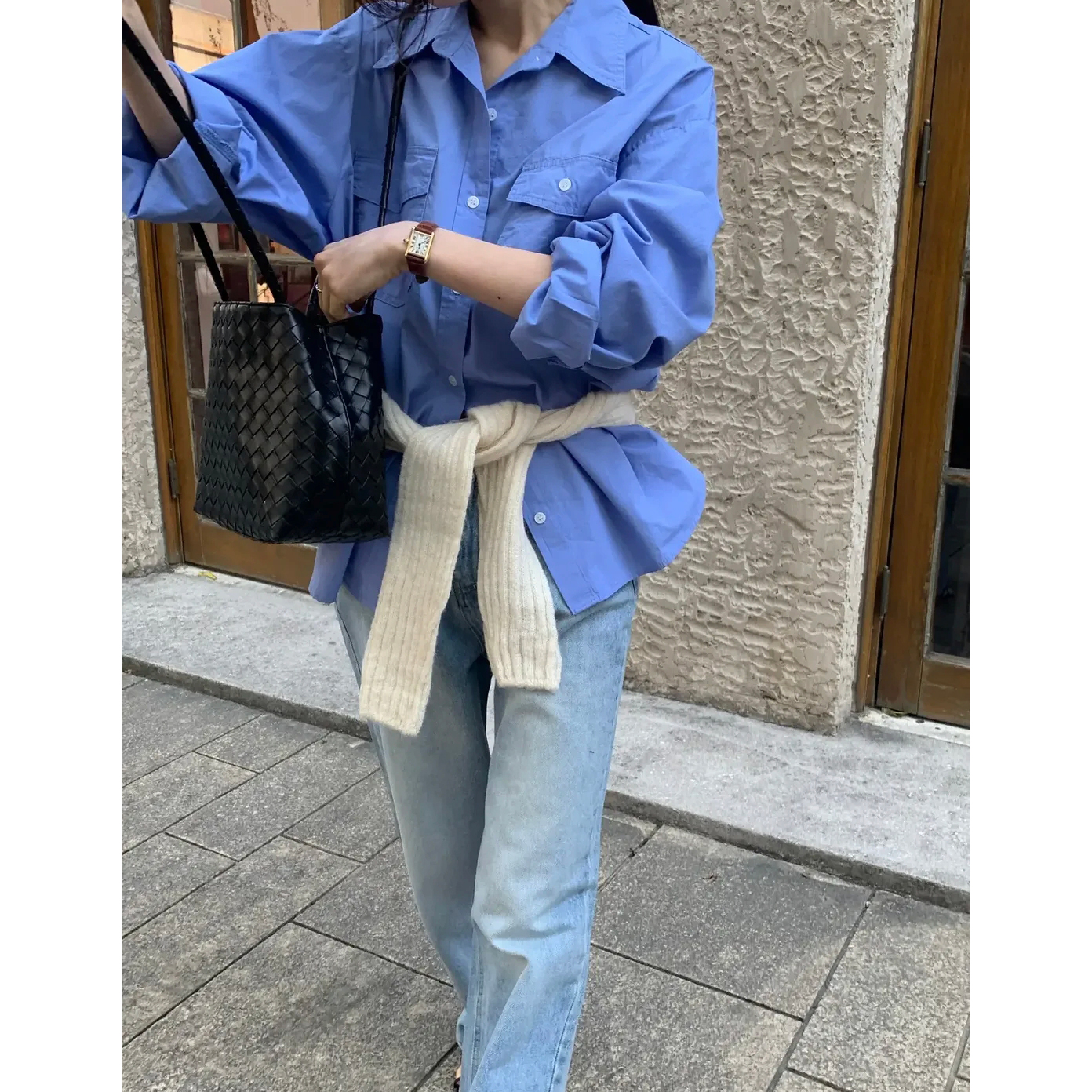 26FW 투 포켓 워싱 셔츠 남방