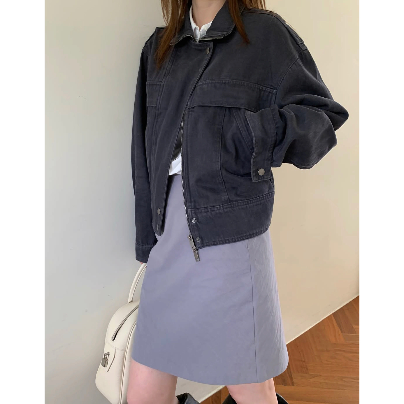 26FW 피그 워싱 하이넥 자켓 점퍼