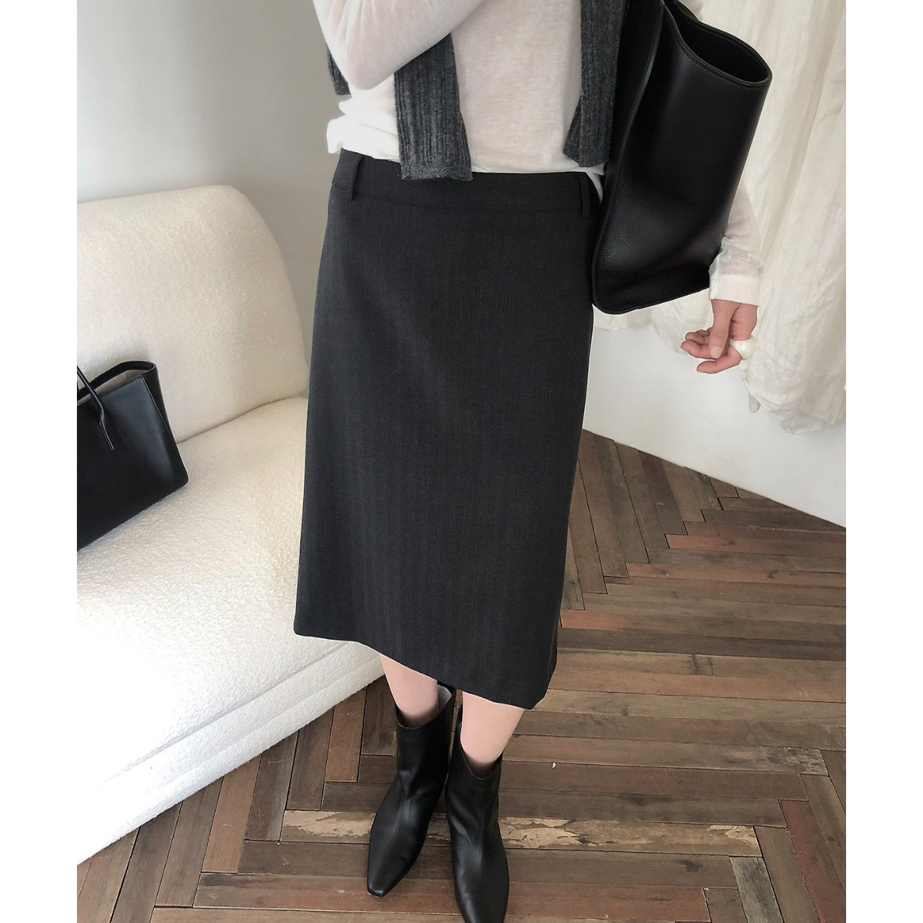 26FW 르버터 피렌체 미디 스커트 하이퀄리티