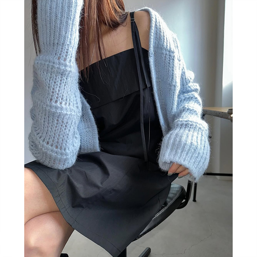 바로발송 25SS 필 크롭 브이 가디건 상세 이미지 48