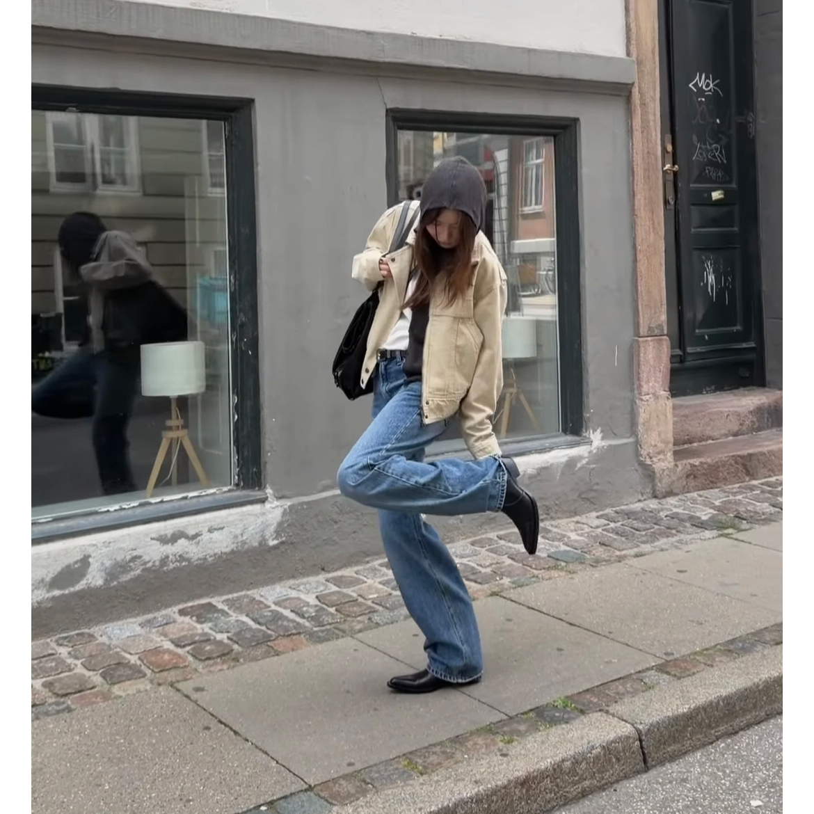 26FW 피그 워싱 하이넥 자켓 점퍼