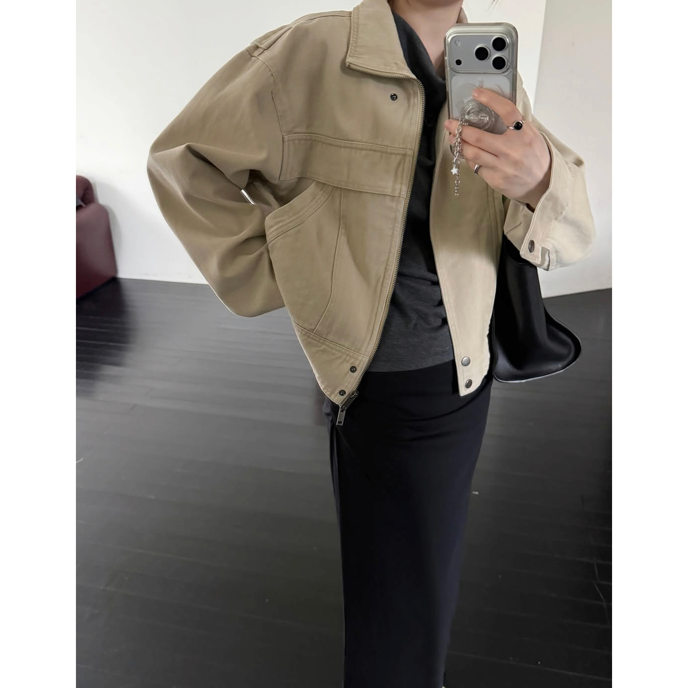 26FW 피그 워싱 하이넥 자켓 점퍼