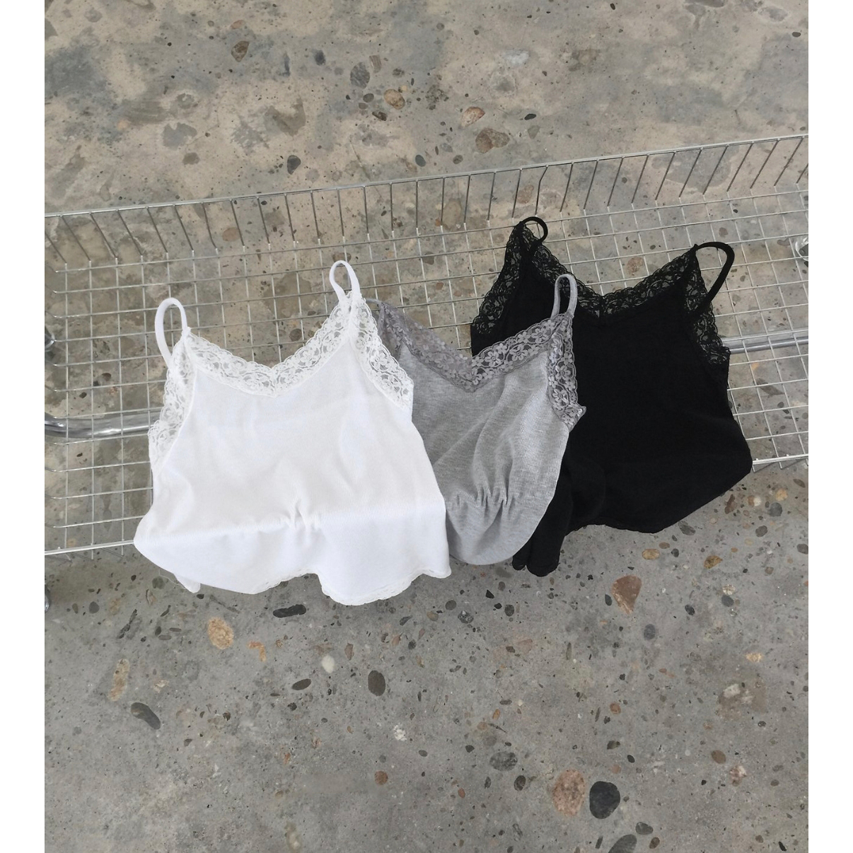 마리 레이스 롱나시 부유방 커버 날씬핏 뷔스티에 원피스형 나시