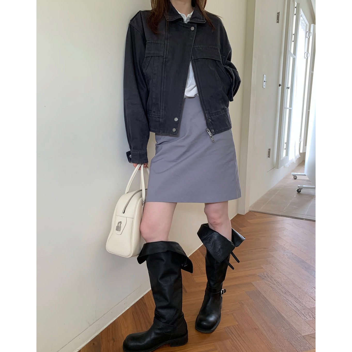 26FW 피그 워싱 하이넥 자켓 점퍼