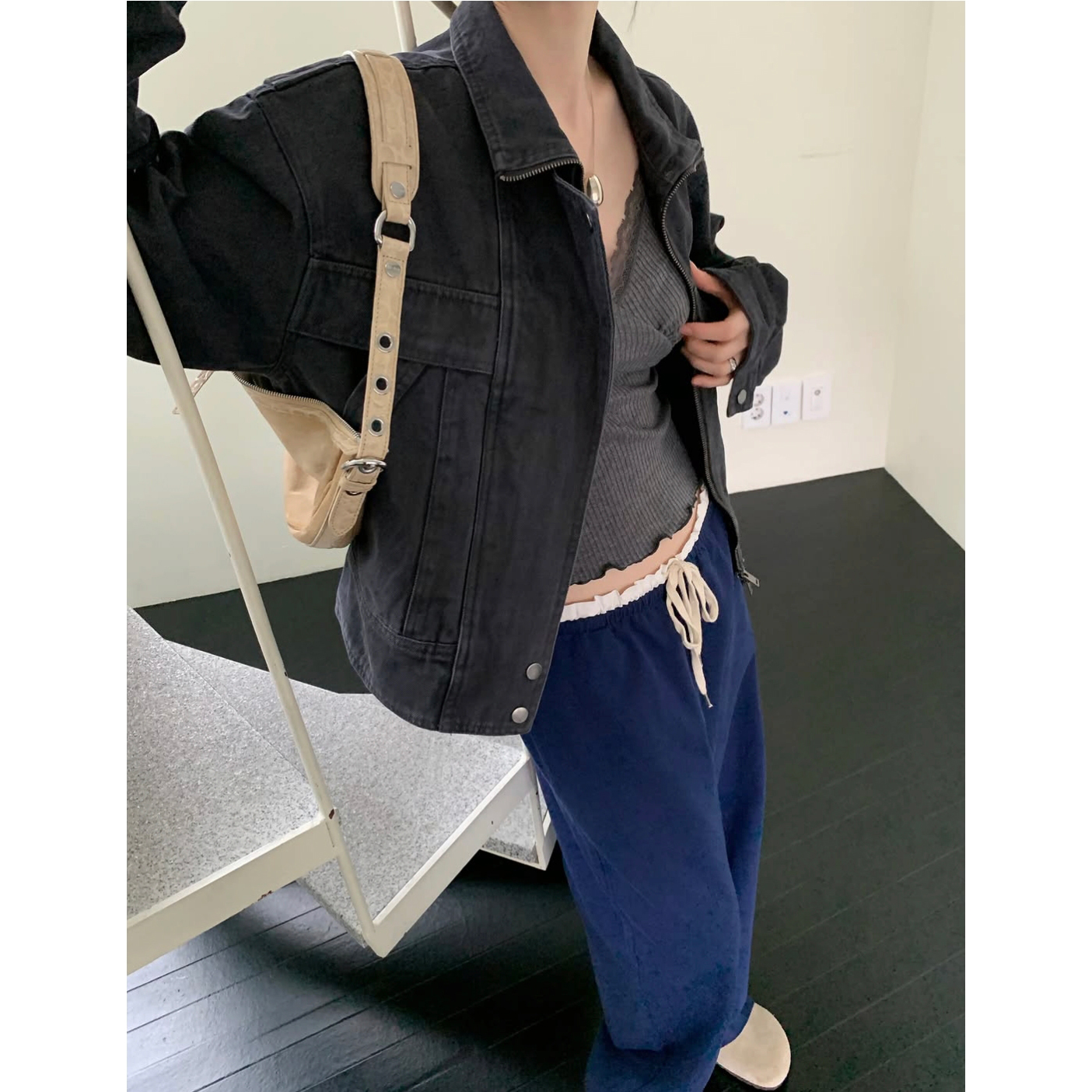 26FW 피그 워싱 하이넥 자켓 점퍼