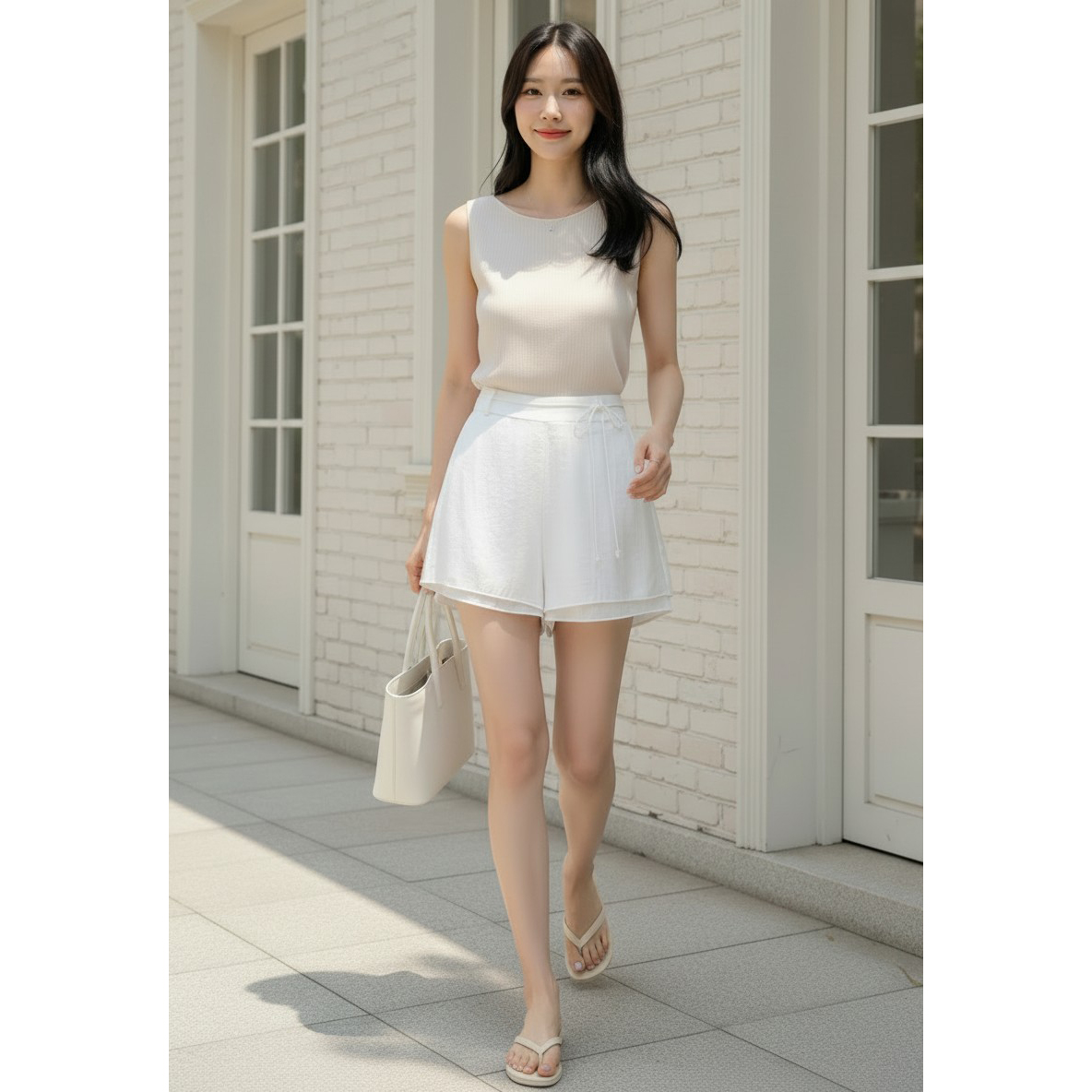 레이즈 이중 레이어드 에이 라인 반바지